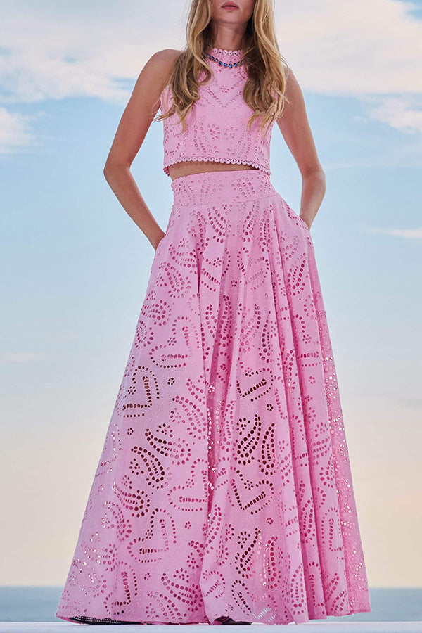 Embroidered Broderie Anglaise Dress