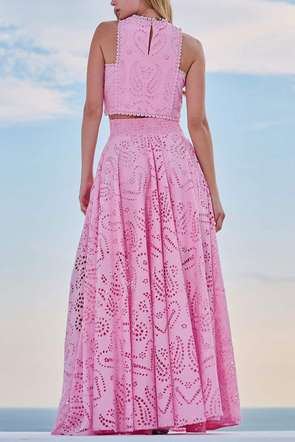Embroidered Broderie Anglaise Dress