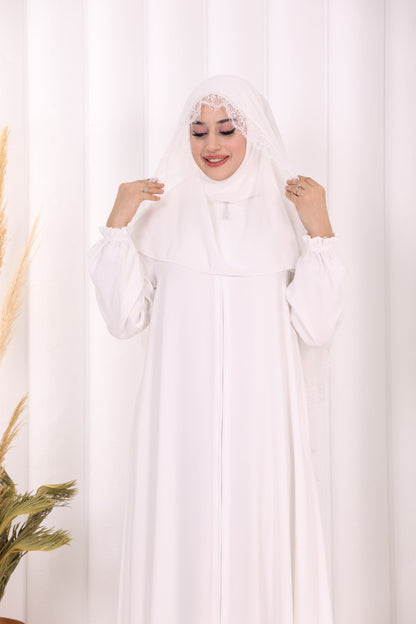 Premium Pamuk Abaya & Şal Takım