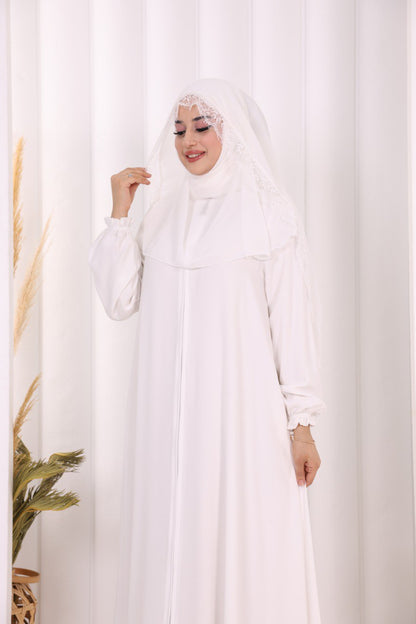 Premium Pamuk Abaya & Şal Takım