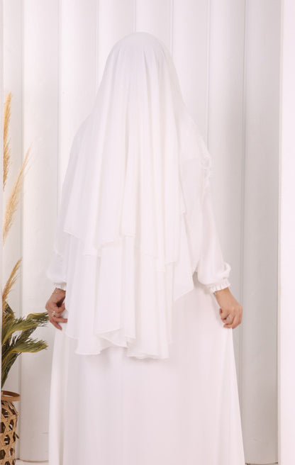 Premium Pamuk Abaya & Şal Takım