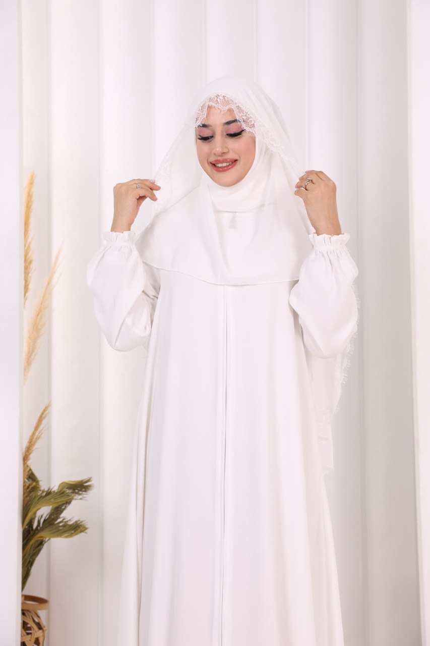 Premium Pamuk Abaya & Şal Takım